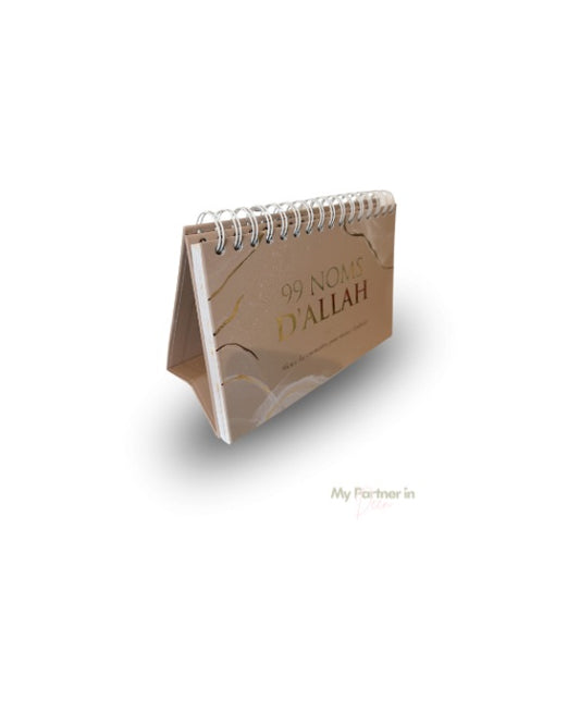 99 noms d'Allah - Mieux Le connaître pour mieux L'adorer - Calendrier chevalet Beige - al-hadith