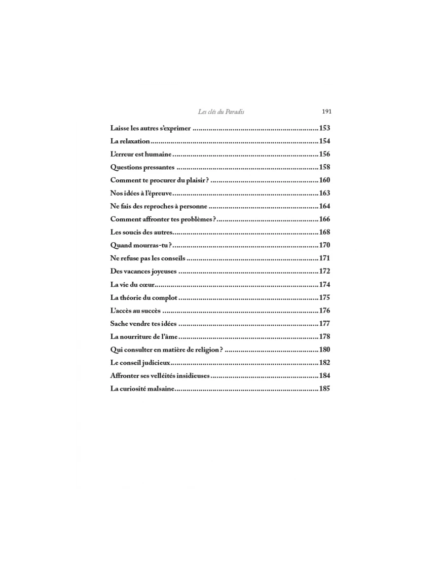Les clés du Paradis - Mash’al al-Fallâhî - al-Hadith